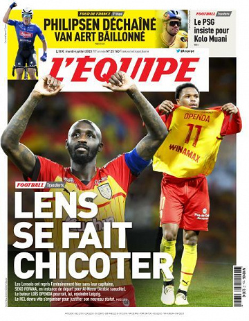 L’equipe du Mardi 4 Juillet 2023