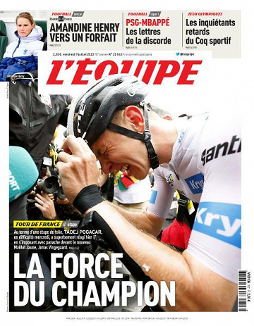 L’equipe du Vendredi 7 Juillet 2023