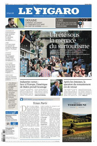 Le Figaro du Samedi 8 et Dimanche 9 Juillet 2023