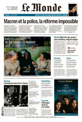 Le Monde du Dimanche 9 et Lundi 10 Juillet 2023