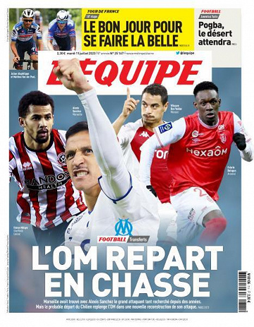 L’equipe du Mardi 11 Juillet 2023