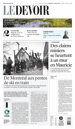 Le Devoir du Mardi 11 Juillet 2023