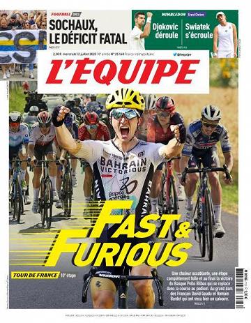 L’equipe du Mercredi 12 Juillet 2023