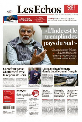Les Echos du Jeudi 13 et Samedi 15 Juillet 2023