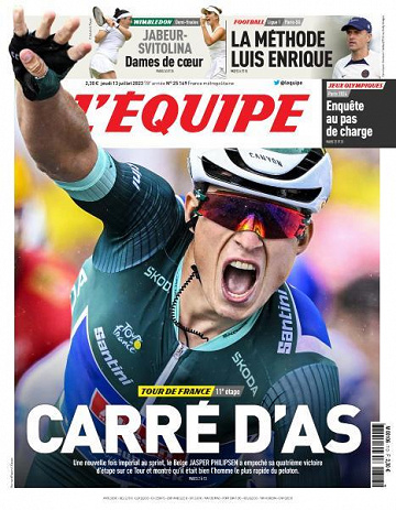L’equipe du Jeudi 13 Juillet 2023