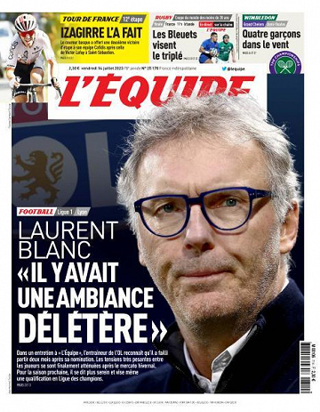 L’equipe du Vendredi 14 Juillet 2023