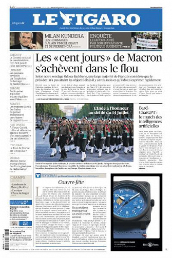 Le Figaro du Vendredi 14 Juillet 2023