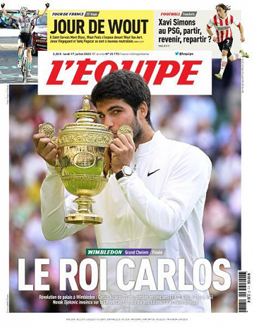 L’equipe du Lundi 17 Juillet 2023