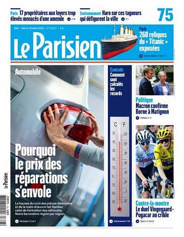 Le Parisien - 18 Juillet 2023