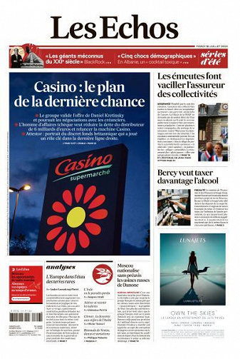 Les Echos du Mardi 18 Juillet 2023