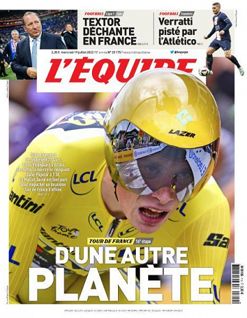 L’equipe du Mercredi 19 Juillet 2023