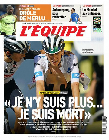 L’equipe du Jeudi 20 Juillet 2023