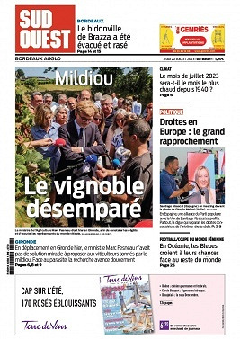 Sud Ouest (11 éditions) du 20 juillet 2023