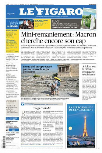 Le Figaro du Vendredi 21 Juillet 2023