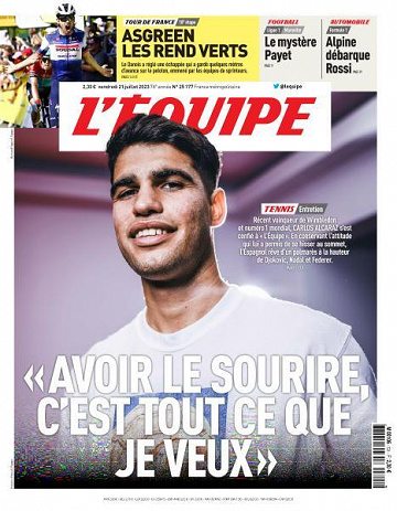 L’equipe du Vendredi 21 Juillet 2023