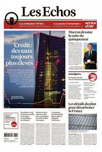 Les Echos du Lundi 24 Juillet 2023