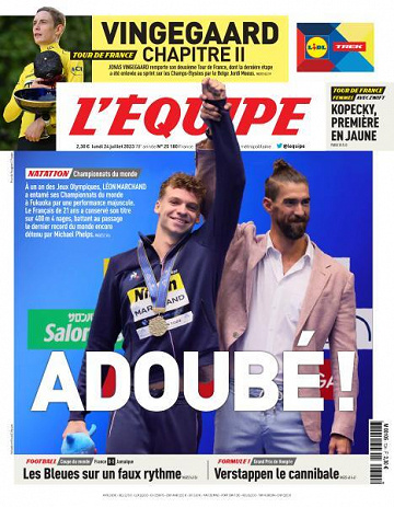L’equipe du Lundi 24 Juillet 2023