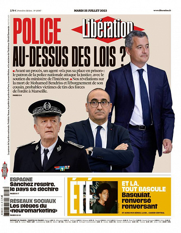 Libération du Mardi 25 Juillet 2023