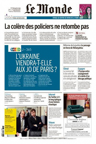 Le Monde du Mercredi 26 Juillet 2023