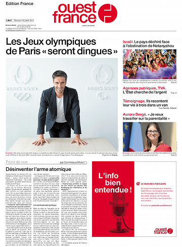 Ouest-France Édition France Du Mercredi 26 Juillet 2023​