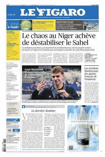 Le Figaro du Vendredi 28 Juillet 2023