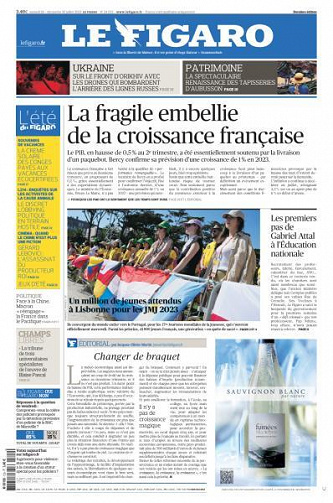 Le Figaro du Samedi 29 et Dimanche 30 Juillet 2023