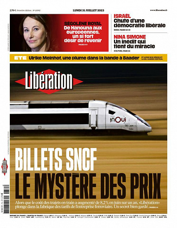 Libération du Lundi 31 Juillet 2023
