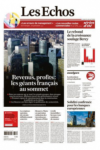 Les Echos du Lundi 31 Juillet 2023