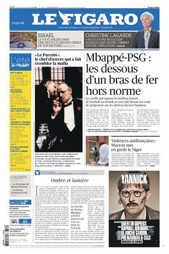 Le Figaro du Lundi 31 Juillet 2023