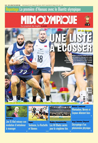 Midi Olympique Rouge Du Lundi 31 juillet 2023