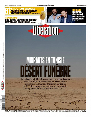Libération du Mercredi 2 Août 2023