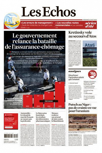 Les Echos du Mercredi 2 Août 2023