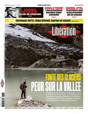 Libération du Jeudi 3 Août 2023