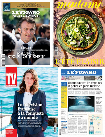 Pack Le Figaro et ses 3 suppléments - Vendredi 4 Août 2023