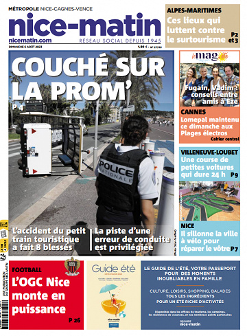 Nice-Matin, Var-Matin, Monaco-Matin du Dimanche 6 Août 2023