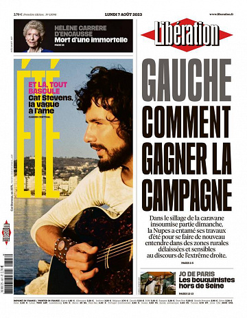 Libération du Lundi 7 Août 2023