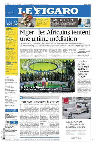 Le Figaro du Mardi 8 Août 2023