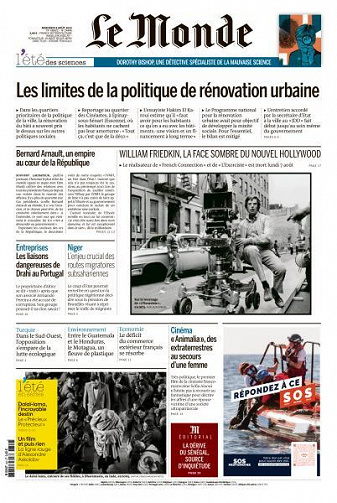 Le Monde du Mercredi 9 Août 2023