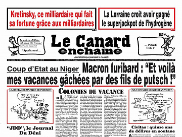 Le Canard enchaîné Du Mercredi 9 Août 2023 - N° 5361