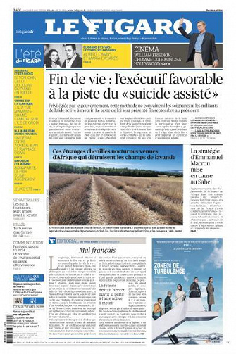 Le Figaro du Mercredi 9 Août 2023