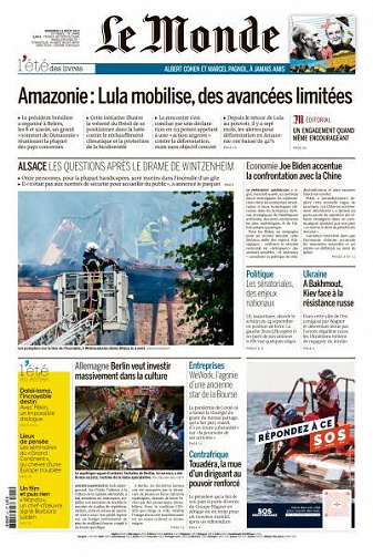 Le Monde du Vendredi 11 Août 2023