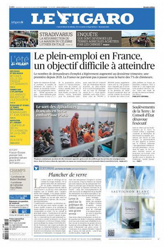 Le Figaro du Samedi 12 et Dimanche 13 Août 2023