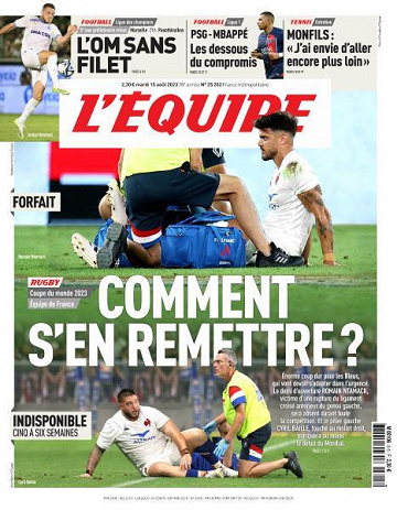 L’equipe du Mardi 15 Août 2023