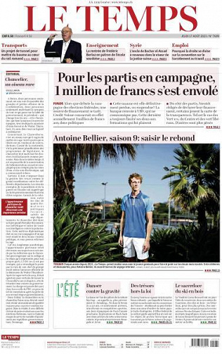 Le Temps - 17 Août 2023