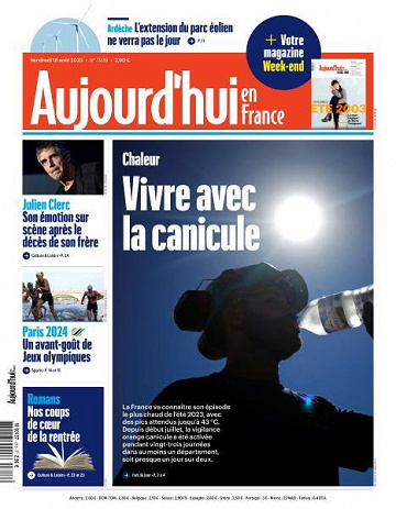 Aujourd’hui en France - 18 Août 2023