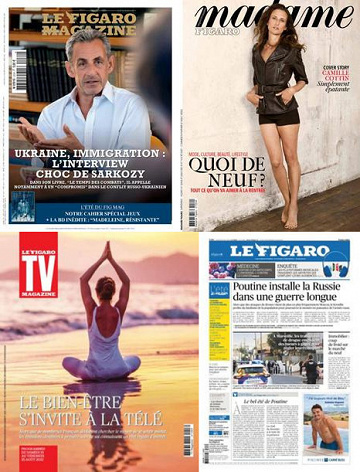 Pack Le Figaro et ses 3 suppléments - Vendredi 18 Août 2023