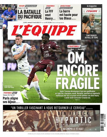L’equipe du Samedi 19 Août 2023