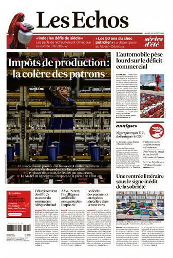 Les Echos du Mardi 22 Août 2023