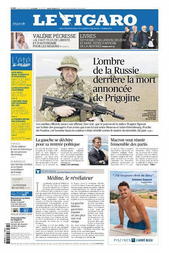 Le Figaro du Jeudi 24 Août 2023