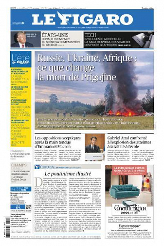 Le Figaro du Vendredi 25 Août 2023